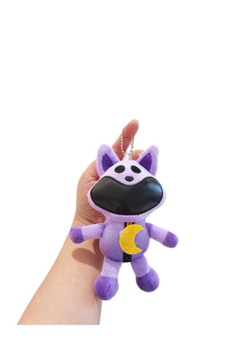 New SmilingCritters Chapter 3 CatNap Keychain Smiling Critters Keychain Cute CatNap Cartoon Anime SmilingCritters Keychain Toy for Game Fans Kids Birthday Gift 4pcs - Image 5